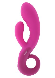 Розовый вибростимулятор NEA SUPREME RABBIT - 18 см.