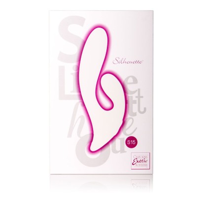 Двойной розовый вибратор Silhouette S15 - 20 см.