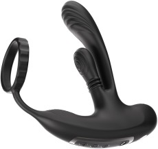 Черный инновационный масcажер простаты Hero с технологией массажа на 360 градусов