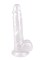 Белый перламутровый фаллоимитатор Mabe - 20,5 см.