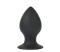 Чёрная анальная втулка Sex Expert - 8 см.