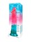 Яркий двухцветный фаллоимитатор с присоской