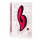 Двойной красный вибратор Silhouette S15 - 20 см.