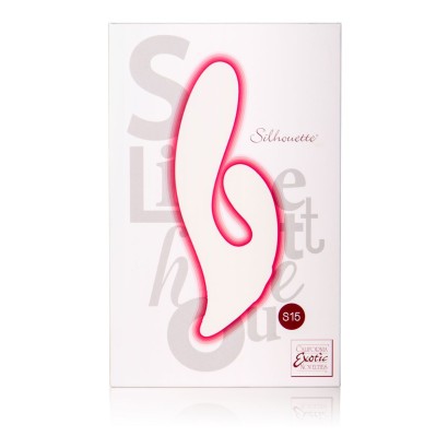 Двойной красный вибратор Silhouette S15 - 20 см.