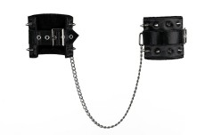 Чёрные наручники Darksy с шипами