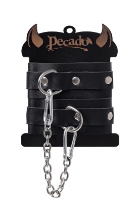 Черные мини-оковы со скруглёнными углами