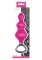 Розовая анальная елочка Jolie Platinum Plug Large из силикона - 16,8 см.