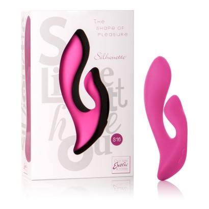Двойной розовый вибромассажер Silhouette S16