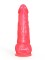 Розовый гелевый дилдо на присоске - 16,5 см.