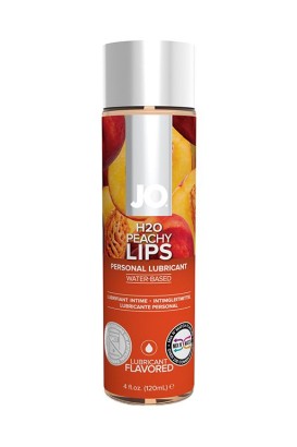 Лубрикант на водной основе с ароматом персика JO Flavored Peachy Lips - 120 мл.