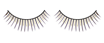 Чёрно-желтые ресницы Deluxe