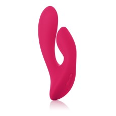 Красный перезаряжаемый вибратор со стимуляцией клитора Silhouette S17