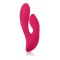 Красный перезаряжаемый вибратор со стимуляцией клитора Silhouette S17