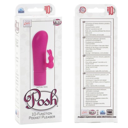 Силиконовый вибратор Posh 10-Function Pocket Pleasers Pink