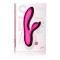 Розовый вибромассажер с лепестком для стимуляции клитора Silhouette S19