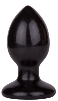 Черный анальный плаг Glide M - 10,3 см. Черный анальный плаг Glide M - 10,3 см.