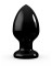 Черный анальный плаг Glide M - 10,3 см.