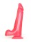 Розовый фаллоимитатор на присоске без вибрации - 17,8 см.