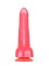 Розовый фаллоимитатор на присоске без вибрации - 17,8 см.