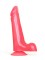 Розовый фаллоимитатор на присоске без вибрации - 17,8 см.