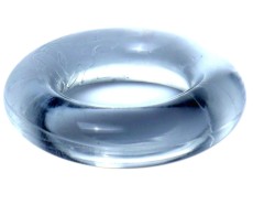 Прозрачное эрекционное кольцо без рельефа