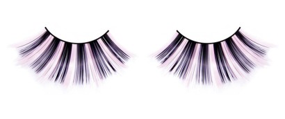 Черно-розовые ресницы