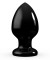 Черный анальный плаг Glide L - 11,7 см.