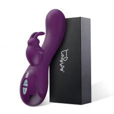 Фиолетовый вибратор-кролик Craybit Rabbit Vibrator - 21 см.