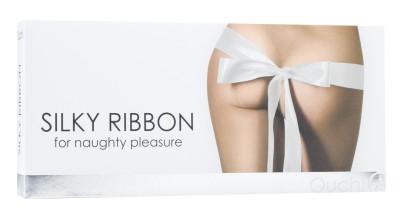 Белая атласная лента для ролевых игр