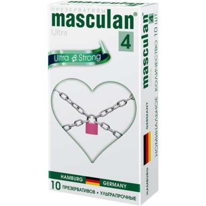 Ультрапрочные презервативы Masculan Ultra 4 Strong - 10 шт.