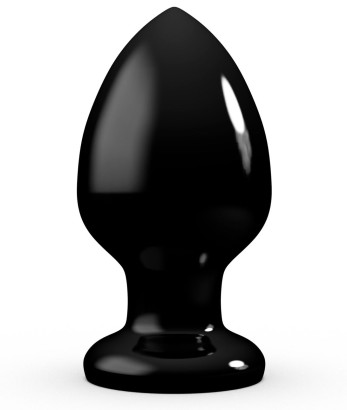 Черный анальный плаг Glide XL - 13 см.