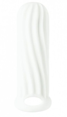 Белый фаллоудлинитель Homme Wide - 13 см.