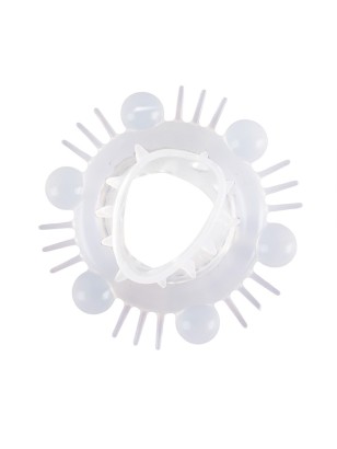 Стимулирующая насадка на пенис с несколькими видами рельефа