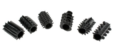 Набор из 6 чёрных насадок POWER PENIS SLEEVE SET 