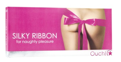 Розовая атласная лента для ролевых игр