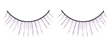 Длинные фиолетовые накладные ресницы Deluxe