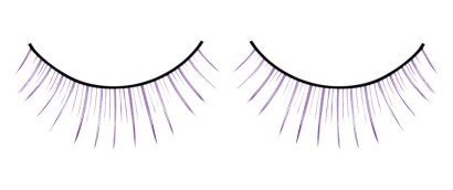 Длинные фиолетовые накладные ресницы Deluxe