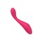 Розовый изогнутый вибромассажер - 18,9 см.