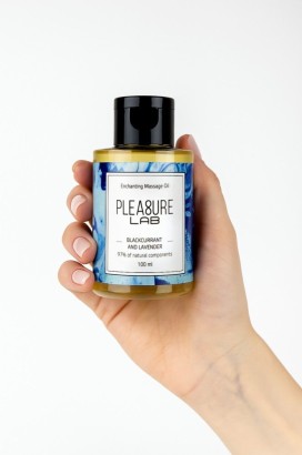Массажное масло Pleasure Lab Enchanting с ароматом черной смородины и лаванды - 100 мл.