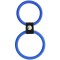 Синее двойное эрекционное кольцо Dual Rings Blue