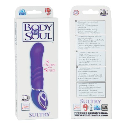 Фиолетовый вибратор Body & Soul Sultry