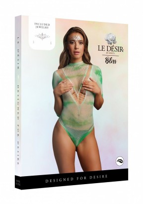 Боди с рукавами 3/4 и наклейкой на лицо Short Sleeve Teddy & Dazzling Sticker