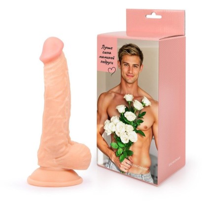 Телесный фаллоимитатор в подарочной упаковке