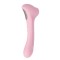 Нежно-розовый двусторонний стимулятор Daisy Massager - 20,2 см.