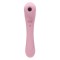 Нежно-розовый двусторонний стимулятор Daisy Massager - 20,2 см.