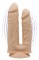 Телесный анально-вагинальный вибратор Model 1 - 19,5 см.