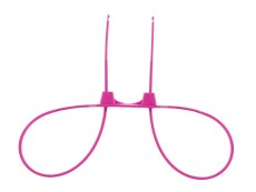 Розовые пластиковые наручники Zip Tie Cuffs