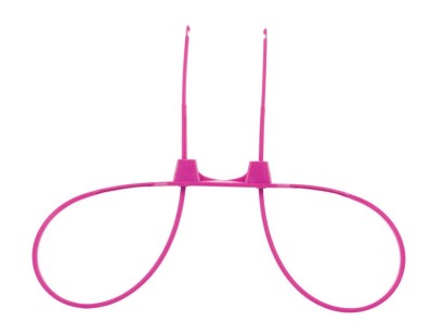 Розовые пластиковые наручники Zip Tie Cuffs