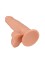 Фаллоимитатор на присоске телесного цвета - 16,5 см.