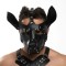 Черная кожаная маска «Собака»